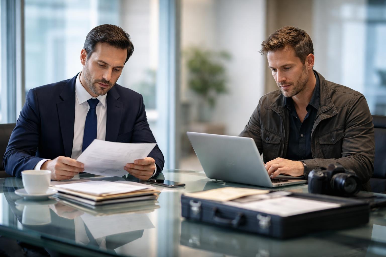 Witness Location and Interview Coordination - visual illustration