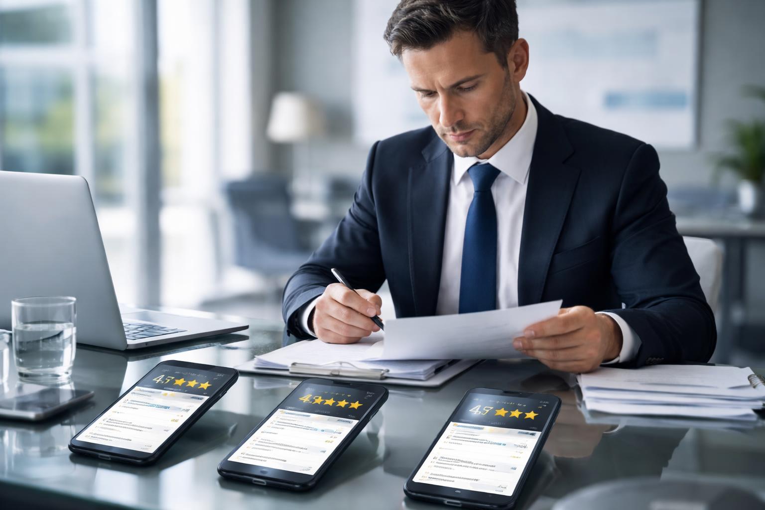 Assessing Reputation Through References and Client Reviews - visual illustration