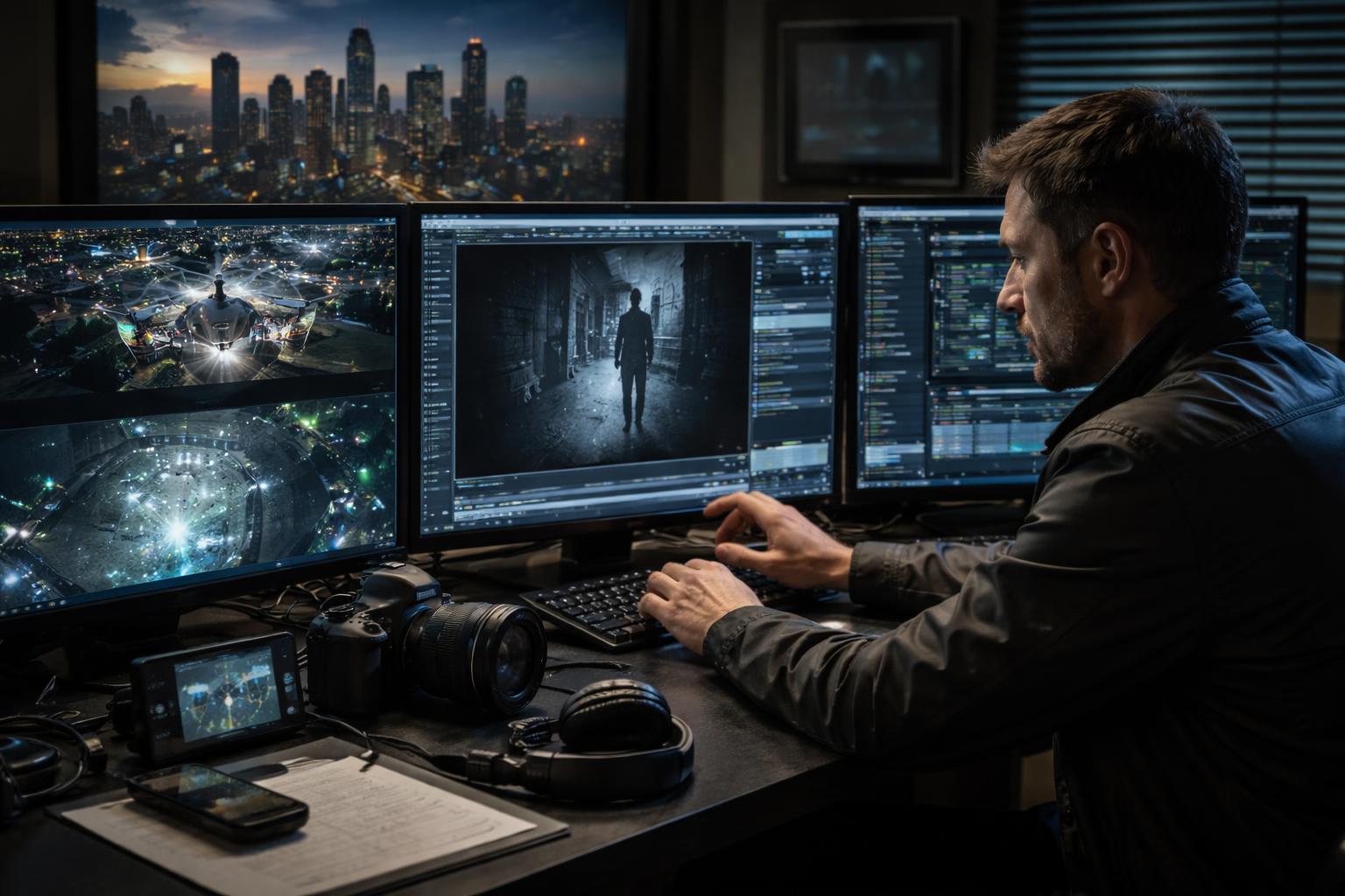 Advanced Technology and Surveillance Equipment Used - visual illustration