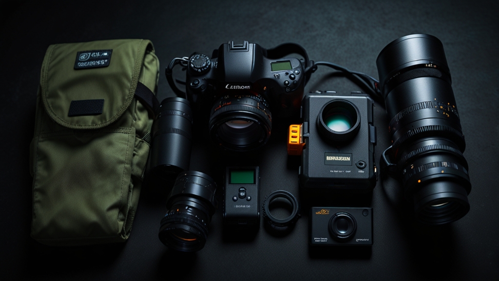 Professional Camera Systems and Optical Equipment for Evidence Collection - visual illustration